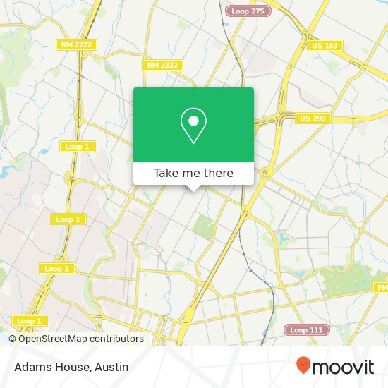 Adams House map