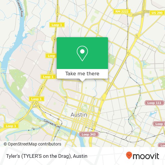 Mapa de Tyler's (TYLER'S on the Drag)