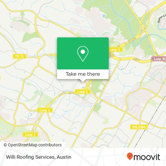 Willi Roofing Services map