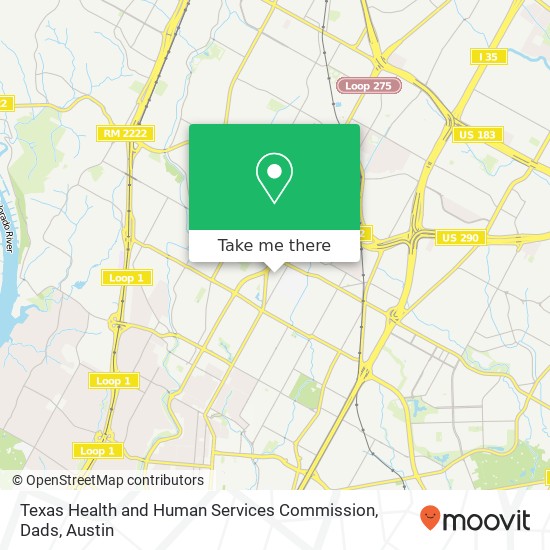 Texas Health and Human Services Commission, Dads map