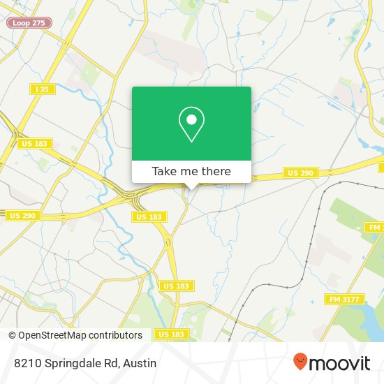 Mapa de 8210 Springdale Rd