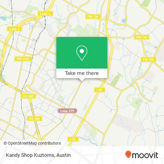 Mapa de Kandy Shop Kuztoms