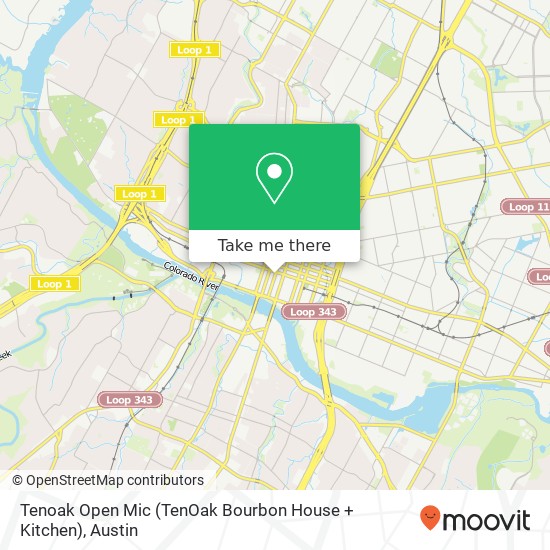 Tenoak Open Mic (TenOak Bourbon House + Kitchen) map
