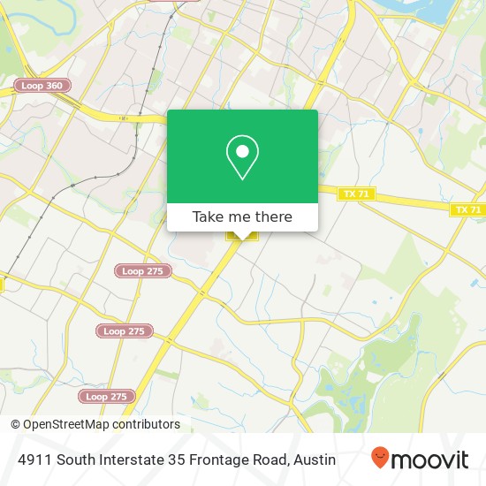 Mapa de 4911 South Interstate 35 Frontage Road