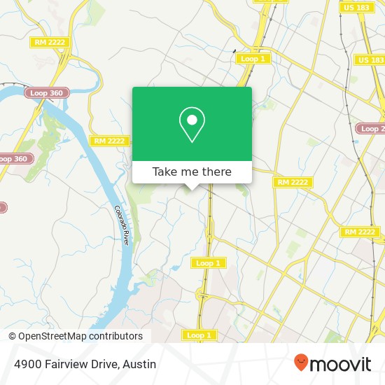 Mapa de 4900 Fairview Drive