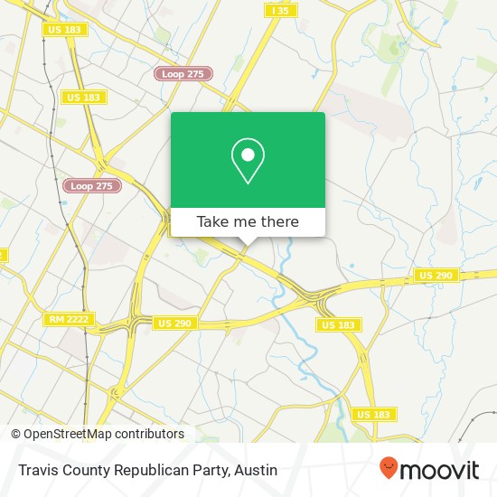 Travis County Republican Party map