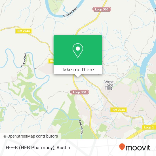 Mapa de H-E-B (HEB Pharmacy)