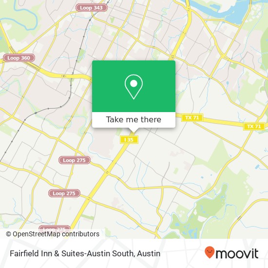 Fairfield Inn & Suites-Austin South map