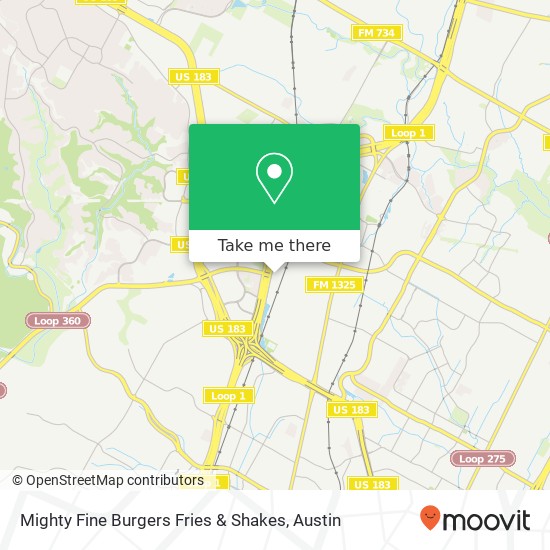 Mighty Fine Burgers Fries & Shakes map