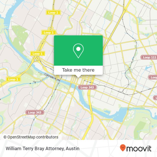 William Terry Bray Attorney map