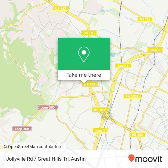 Mapa de Jollyville Rd / Great Hills Trl