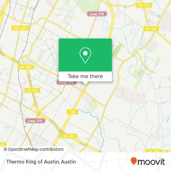Thermo King of Austin map