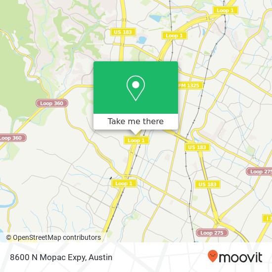 8600 N Mopac Expy map