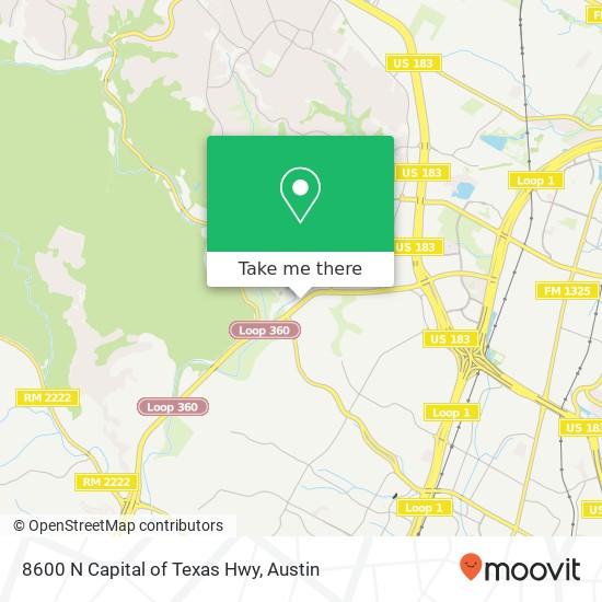 Mapa de 8600 N Capital of Texas Hwy