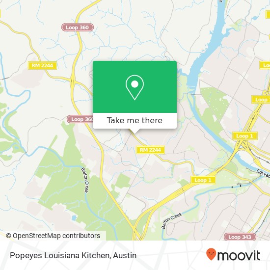 Mapa de Popeyes Louisiana Kitchen