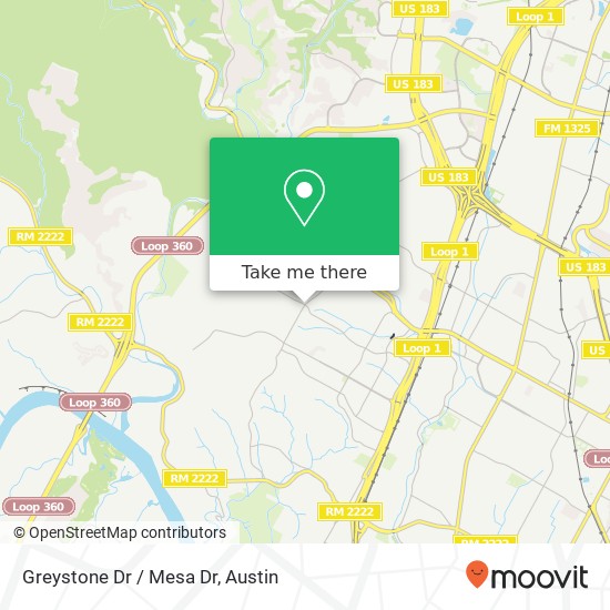 Mapa de Greystone Dr / Mesa Dr
