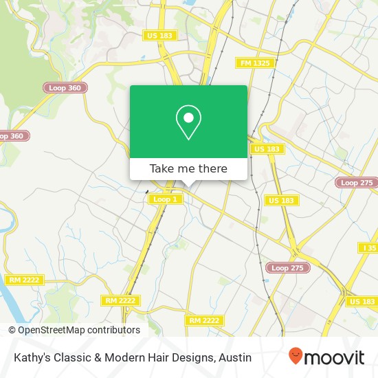 Kathy's Classic & Modern Hair Designs map