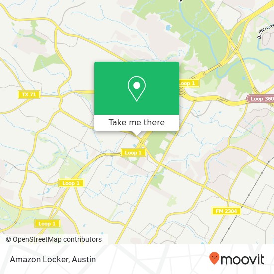 Mapa de Amazon Locker