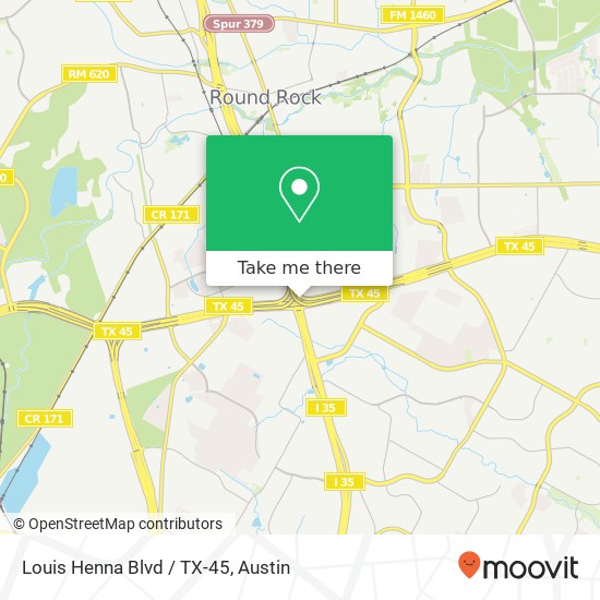 Louis Henna Blvd / TX-45 map
