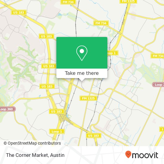 The Corner Market map