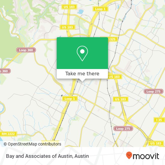 Bay and Associates of Austin map