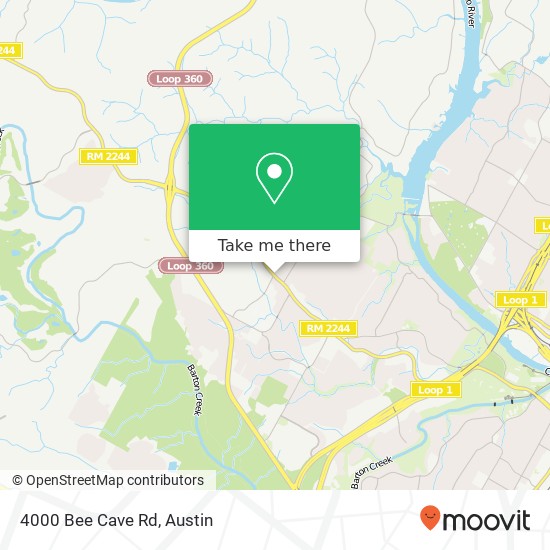 4000 Bee Cave Rd map