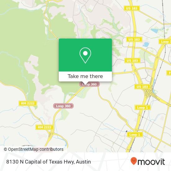 Mapa de 8130 N Capital of Texas Hwy