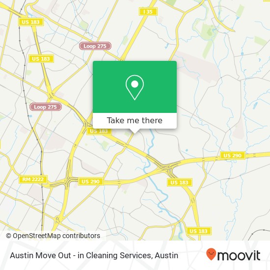 Mapa de Austin Move Out - in Cleaning Services