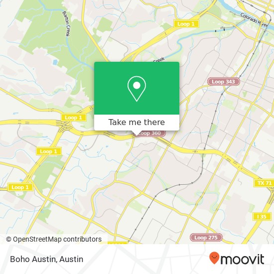 Mapa de Boho Austin