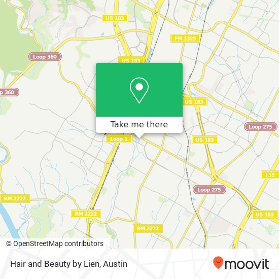 Hair and Beauty by Lien map