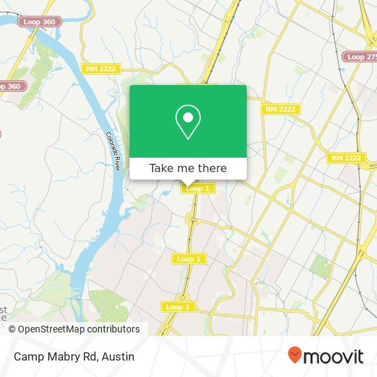 Camp Mabry Rd map