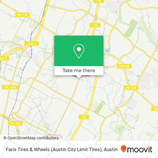 Mapa de Faris Tires & Wheels (Austin City Limit Tires)