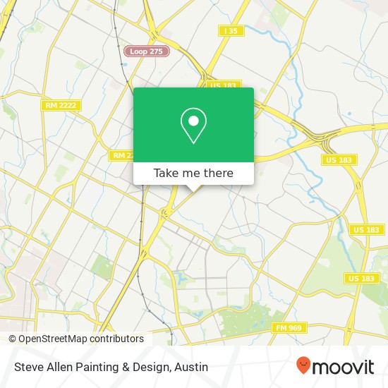 Steve Allen Painting & Design map