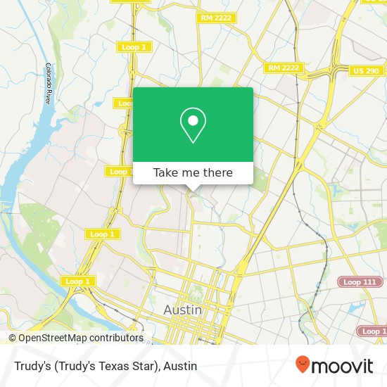 Mapa de Trudy's (Trudy's Texas Star)