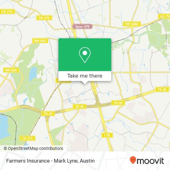 Farmers Insurance - Mark Lyne map