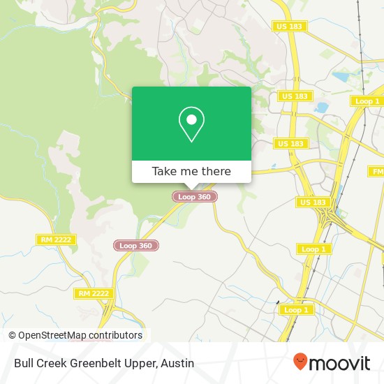 Mapa de Bull Creek Greenbelt Upper