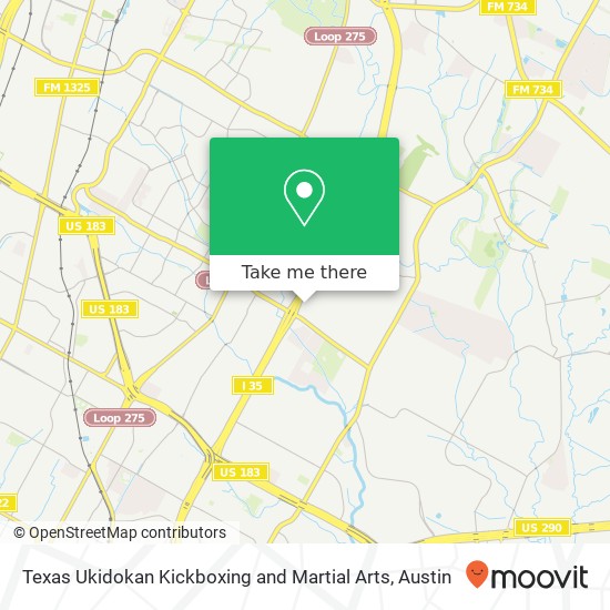 Texas Ukidokan Kickboxing and Martial Arts map