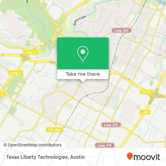 Mapa de Texas Liberty Technologies