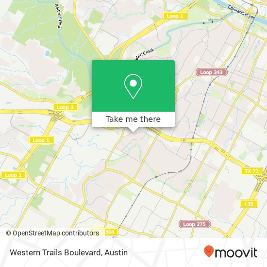 Mapa de Western Trails Boulevard