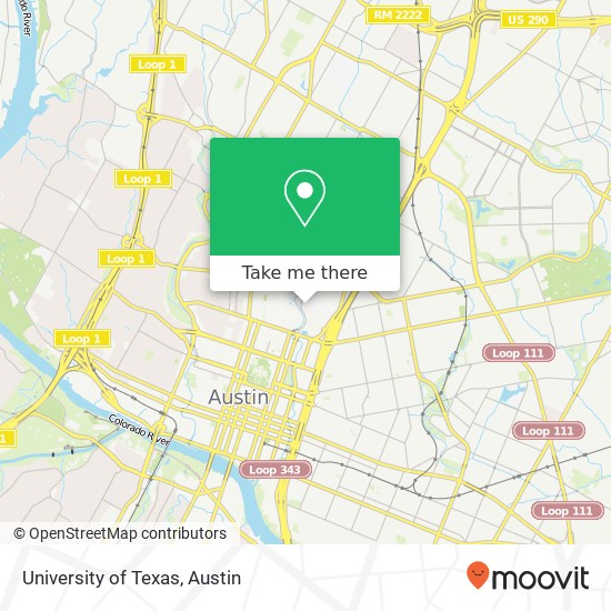 University of Texas map