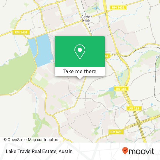 Lake Travis Real Estate map