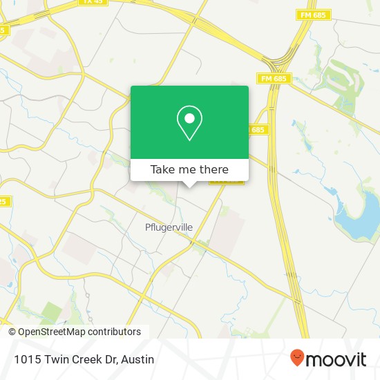 Mapa de 1015 Twin Creek Dr