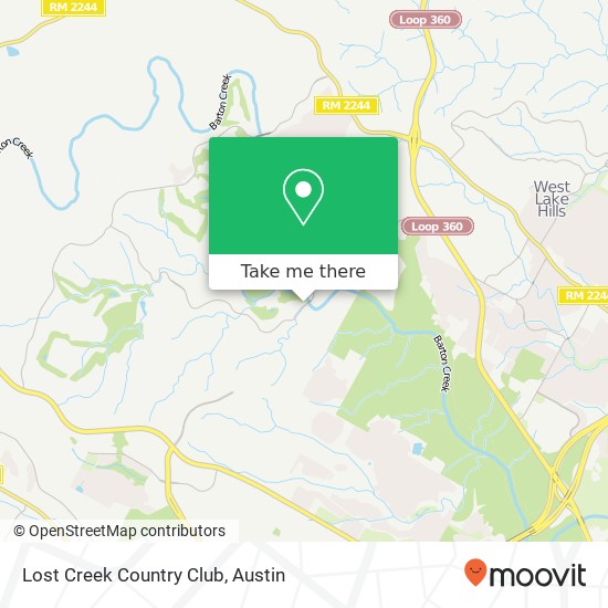 Mapa de Lost Creek Country Club