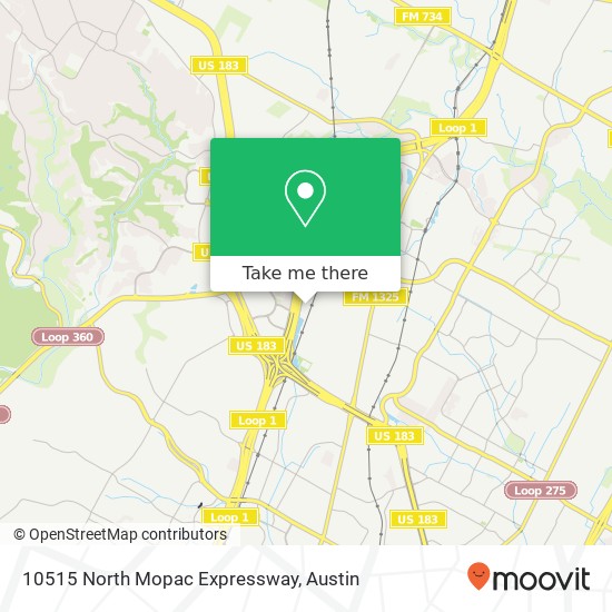 10515 North Mopac Expressway map