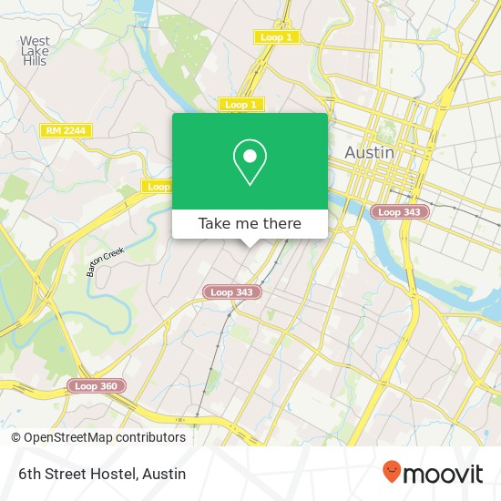 6th Street Hostel map