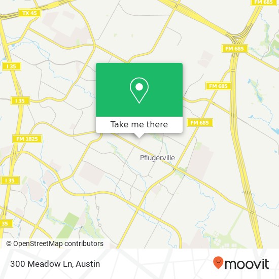 Mapa de 300 Meadow Ln