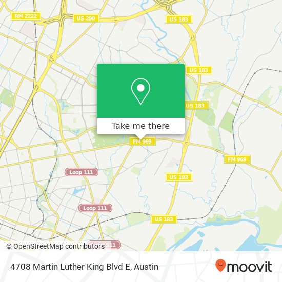 Mapa de 4708 Martin Luther King Blvd E