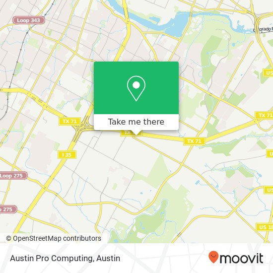 Austin Pro Computing map