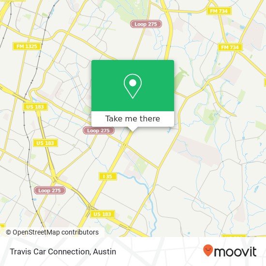 Mapa de Travis Car Connection