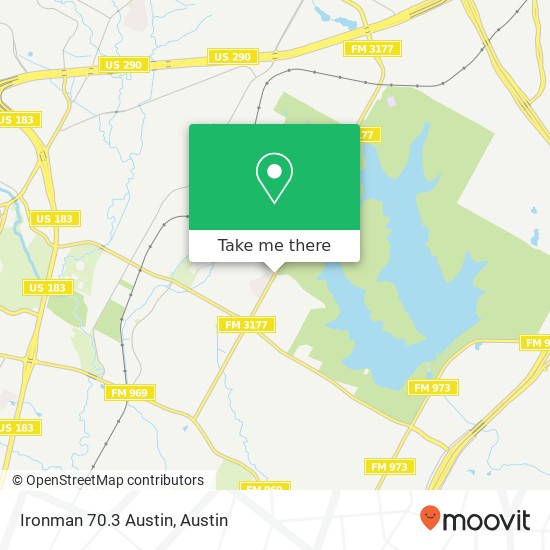 Mapa de Ironman 70.3 Austin